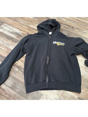 Mustard plug zip up hoodie sweatshirt jacket unisex medium